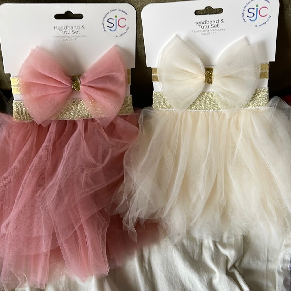 Brand new headband and tutu set